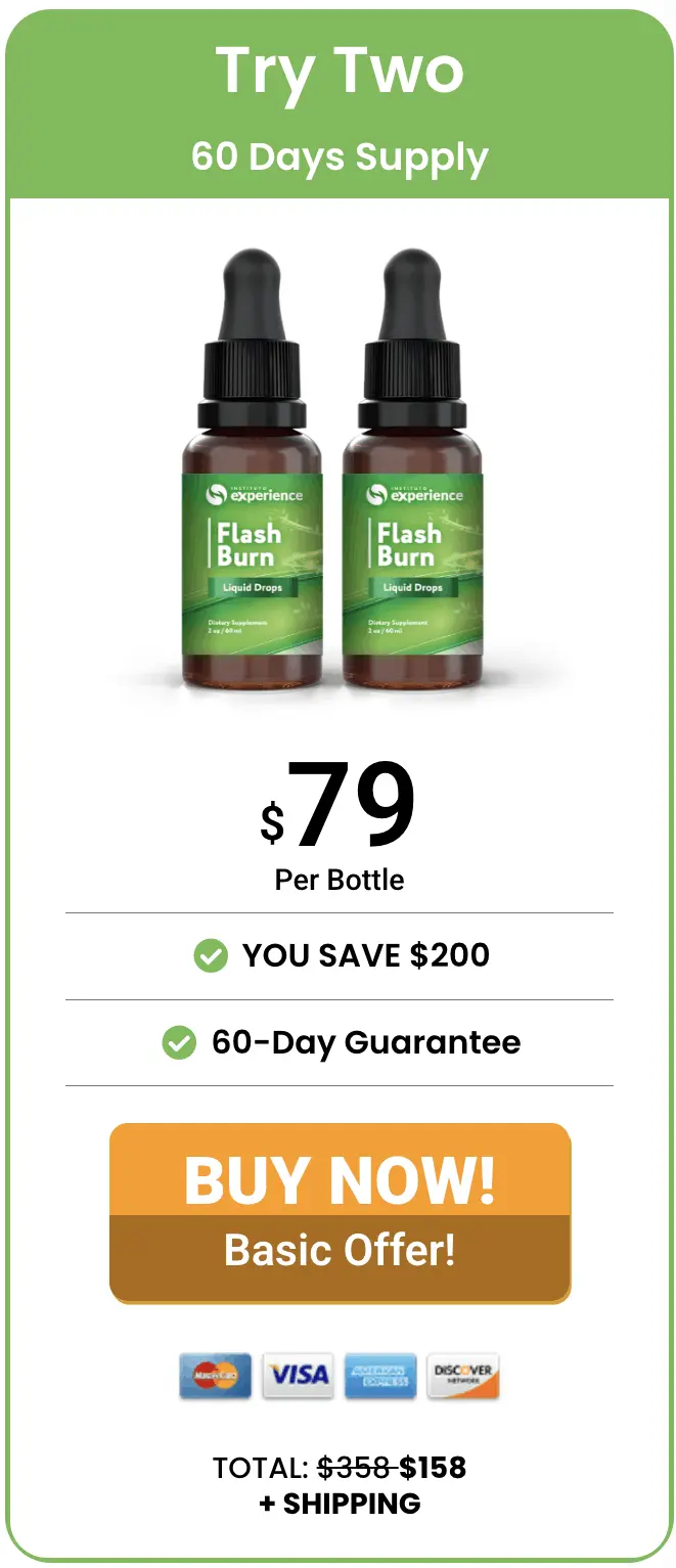 Flash Burn Weight Management Support — 2 Bottle / 60 Day Pack